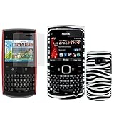 iNcido Brand Nokia X2-01 Combo Black/White Zebra Protective Case Faceplate  ....