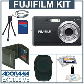 Click here to buy Fujifilm FinePix J10 Digital Camera Kit, Black with 2 GB SD Memory Card, Deluxe Carry... by Fuji.
