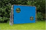 Happy People Fußballtor mit 2-Loch-PE-Torwand, 215x150x75cm