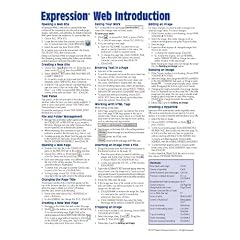 Expression Web 1 Introduction Quick Reference (Cheat Sheet of Instructions, Tips & Shortcuts - Laminated)