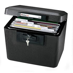 SentrySafe 1170 Black 1/2 Hour FIRE-SAFE File, 0.61 Cubic Feet, Black