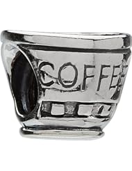 Authentic Chamilia Sterling Silver Charm "Coffee Cup" GA-39
