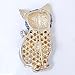 EVER FAITH Austrian Crystal Lovely Plump 3D Bowknot Cat Brooch Enamel Pet Animal Kitten Brooches Dress Suit Sweater Scarves Accessoriesfor Women Blue Gold-Tone