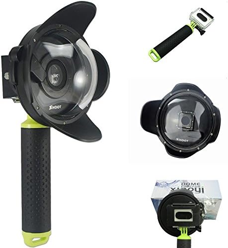 Coobay Transparent Diving Underwater Dome Port Lens Camera Housing Case Photography for Xiaomi Yi