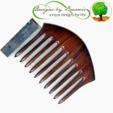 Designs By Baerreis Detangling Wooden Comb Ten Tooth Hand Carved