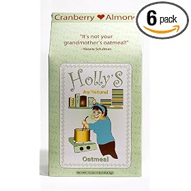 Holly's Au Natural Oatmeal, Cranberry Almond, 16-Ounce Boxes (Pack of 6)
