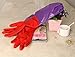 TOPWEL Long Sleeve Beam Port Plus Velvet Gloves Antiskid Household Laundry Dishwashing Waterproof Gloves (1)