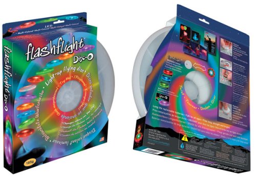 FLASHFLIGHT LED LIGHT UP FLYING DISC FRISBEE IN MULTI COLORS