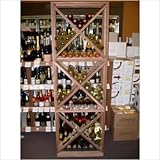 Eco-Friendly Mahogany Open Diamond Cube Kit Wine Rack