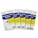 C-Line Self-Adhesive Business Card Holders, Top Loading, 2 x 3.5 Inches, Clear, 5-Packs (10 per Pack total of 50)(70257)