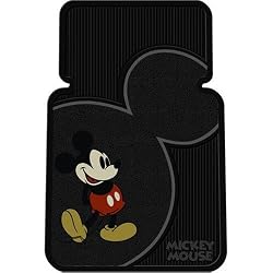 Vintage Mickey Mouse Style Universal-Fit Molded Front Floor Mats - Set of 2