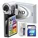 SVP T400-Silver 1280x720p True HD Camcorder with 2.4 LCD (SVP 2GB High Speed SD Memory Card & AA Rechargeable Set Included)