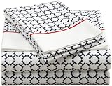 Tommy Hilfiger TH Lattice 3-Piece Sheet Set, Twin Extra Long