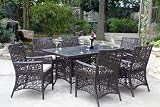Ravello 7pc Outdoor Patio Dining Set and Cushions