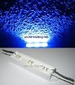 SuperFlux LED-Leiste 12 - 14 Volt Blau - 3 MEGA Helle blaue SuperFlux-LEDs, vergossen im wei&szlig;en Kunststoffgeh&auml;use - TOP Qualit&auml;t