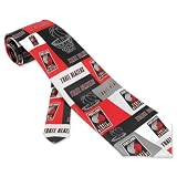 Men's Portland Trailblazers Block and Play Polyester Tie by NBA in Multicolor
