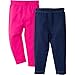 Gerber Graduates Baby Girls' Toddler 2 Pack Leggings, Pink/Denim, 5T