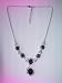 Tanzanite Blue Cz Victorian Necklace