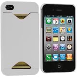 White Credit Card ID Case for Apple iPhone 4, 4S (AT&T, Verizon, Sprint)