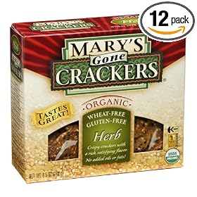 Mary's Gone Crackers, Herb, 6.5-Ounce Boxes (Pack of 12)
