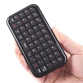 IMAGE 49-Key Bluetooth Wireless Mini Keyboard for iPad, iPhone, PDAs, Smartphones or PlayStation 3 (Black)