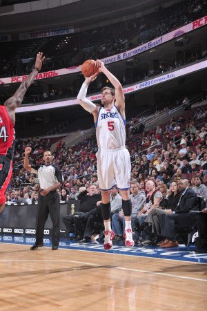 Toronto Raptors v Philadelphia 76ers: Andres Nocioni Photographic Poster Print by David Dow, 24x36