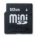 Mini SD Memory Card with Adapter, 512MB