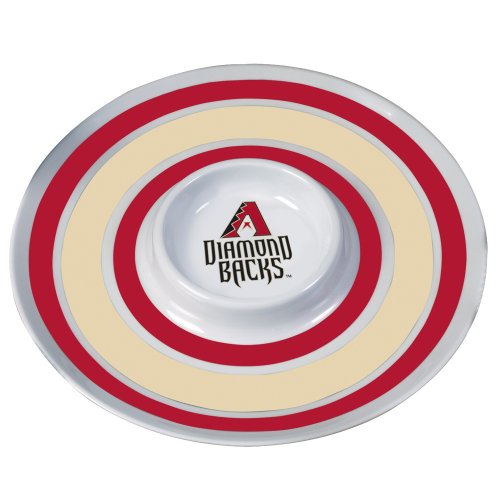 MLB Arizona Diamondbacks 14-Inch Melamine Chip and Dip