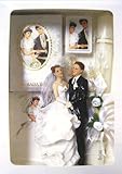 Wedding Gift Set with Candle Cake Topper Missal and Gold Plated Rosary with Case