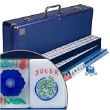 American Western Mahjong Set Blue Flower American Western Mahjong Set Blue Flower