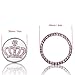 MINI-FACTORY Bling Car Accessories, Car Ignition Bling Engine Starter Button Sticker Ring - Luxury Diamond Crown Pink