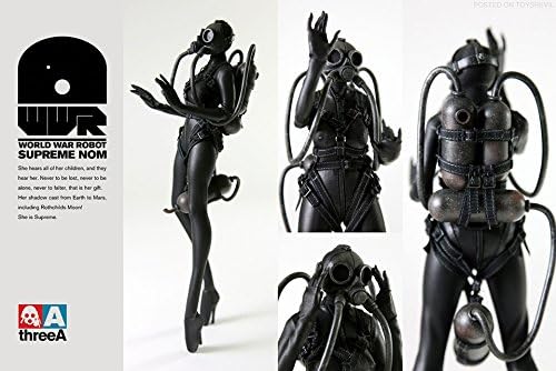 Hong Kong Toy Designer 3A 3AA THREEA WWR EXCLUSIVE 1/6 Robot Supreme NOM Commander Mother Rare Action Figure Black Color
