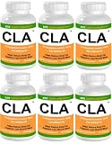 6 BOTTLES CLA Conjugated Linoleic Acid from Safflower Oil 3000mg (3 Grams) per serving 540 total Softgels KRK SUPPLEMENTS
