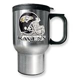 Baltimore Ravens 16oz Stainless Steel Travel Mug