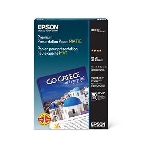 Epson 50-sheet 13x19 Matte Paper-heavy Weight Super Bsize