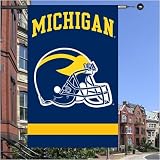 Michigan Wolverines Navy Blue Applique Banner Flag