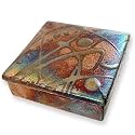 Raku Pottery Trinket Box