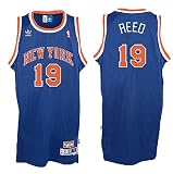 Willis Reed New York Knicks NBA Embroidered Replica Throwback Basketball Jersey By Adidas (S=36)