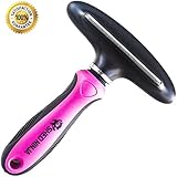 Dog Brush and Cat Brush, Best Grooming Blade & Rake for Long & Short Hair Dogs & Cats, Removes up to 90% of Loose Fur and Dander 2 in 1 Shedding Brush by Shed Ninja