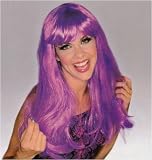 New Glamour Costume Wig - Long & Sexy w/ Bangs - Violet