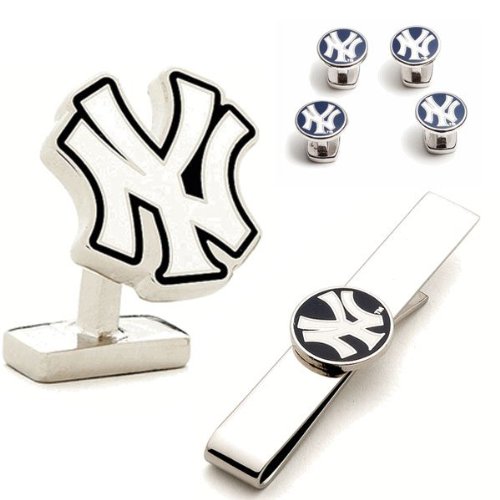 MLB New York Yankees Silver Edition Cufflinks