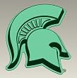 Michigan State Spartan Silicone Cake Pan & Stand
