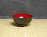 越前塗　栃　黒内朱　仙才汁椀