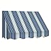Awntech 3-Feet San Francisco Window/Entry Awning, 44 by 24-Inch, Navy/Gray/White