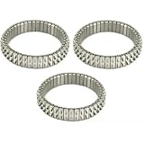 3 Dangle Charm Bracelets Stretch Jewelry Surgical Steel