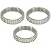 3 Dangle Charm Bracelets Stretch Jewelry Surgical Steel