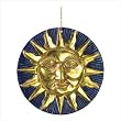 Gold Sun Terra Cotta Wall Plaque