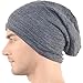 FORBUSITE Knit Slouchy Beanie Hat Skull Cap for Mens Winter Summer Dark Grey