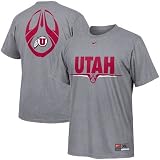 Nike Utah Utes Ash Team Issue T-shirt