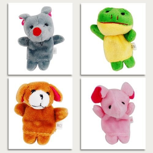 Imagen 6 de Marioneta Diminuta para el Dedo de los Niños Juego de Animales Aleatorios